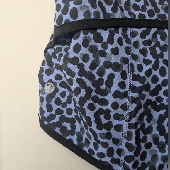 Lululemon Run: Speed Short *4-way Stretch Size 6 Blue And Black Color - Picture 11 of 14